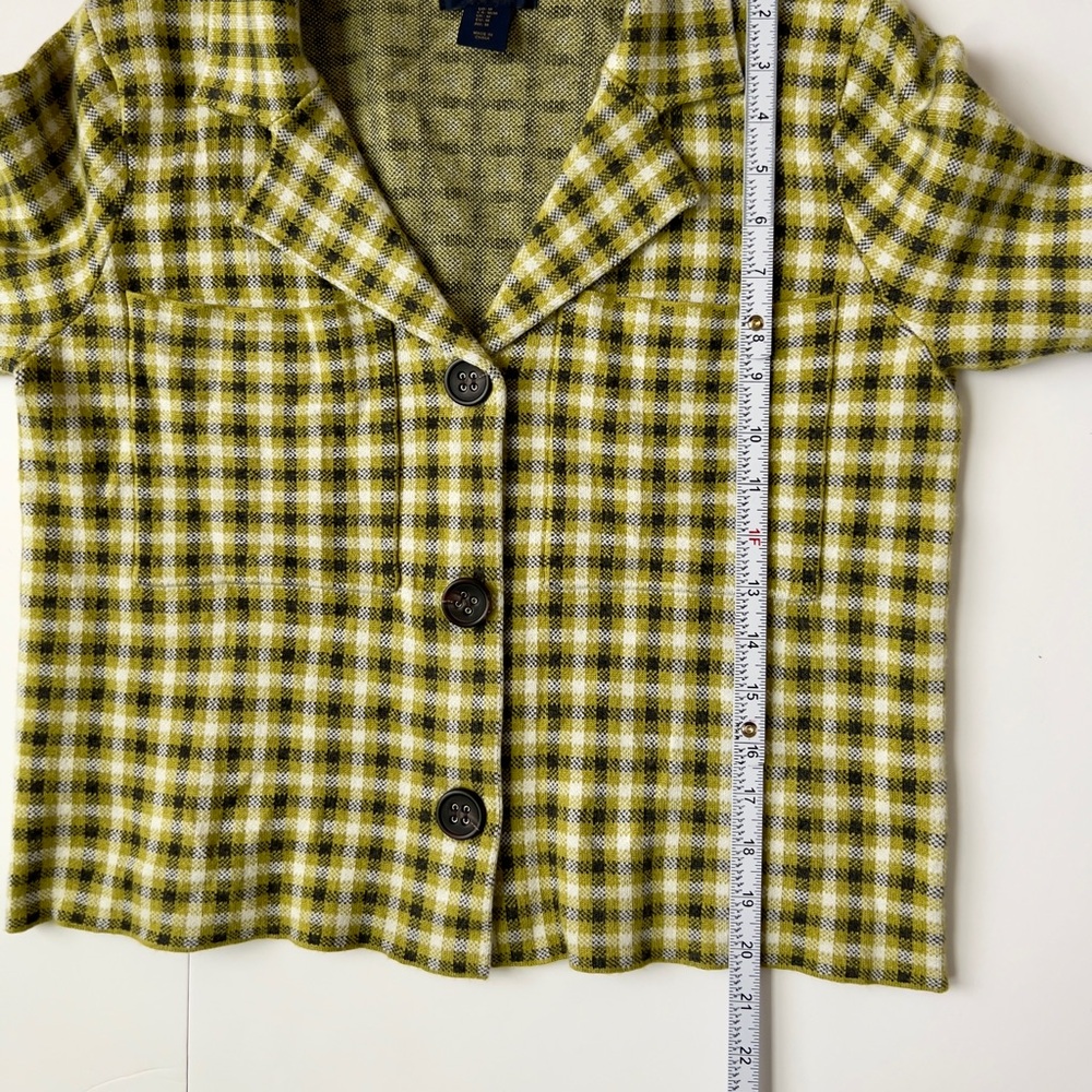 Rachel Roy Checkered Olive Blazer - Picture 5 of 5